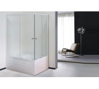 Душевой уголок Royal Bath RB 8100BP-C 100х80 см, с матовыми стеклами, левосторонний